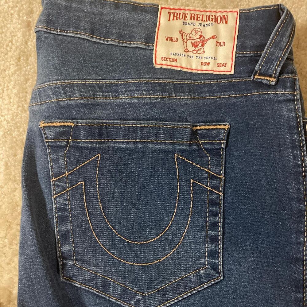 True-religion Women's Navy and Blue Jeans